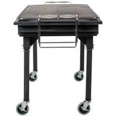 Heavy-Duty Outdoor Portable Charcoal Grill w/ Removable Legs and Cover 60″ Steel