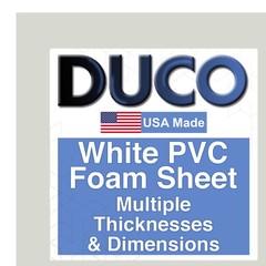 Duco Plus Closed Cell PVC Foam Board Plastic Sheets White DIY Signage, Displays