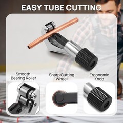 Pipe Bender Kit with Reverse Bending Attachment, Fits 1/4 to 7/8-Inch Soft …..