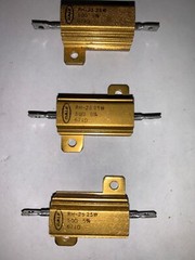 Dale RH-25 25 Watt 50 ohm 5% Power Resistors Brand New Pack Of (3)