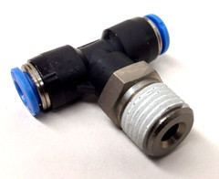 Festo QST-1/4-6 Tee Fitting Push In 6mm Tube X 1/4″ NPT 153108