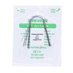 50×Dental Orthodontic Lingual Heat Thermal Activated Round Arch Wires 014 Upper