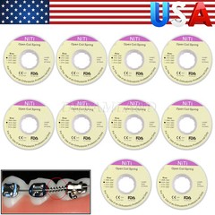10 Roll Dental Orthodontic Niti Open Coil Spring Spool Dia.010 *030 ” inch 914mm
