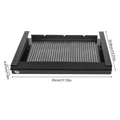 Slide Out Under Desk Keyboard Tray Pull Out Keyboard Drawer Shelf Vented Design