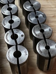 Hardinge HDB-5 drill bushings – 5/8″ OD, many sizes (loc:A2)