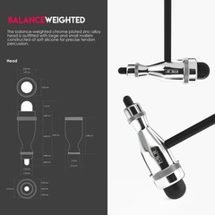 , Tromner Neurological Reflex Hammer with Built-in Brush for cutaneous and Su…