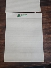 Rare Diamond Shamrock Gas Paper 2 Sheets