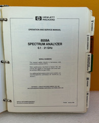 HP / Agilent 08559-90012 1984 Spectrum Analyzer Operation & Service Manual.
