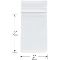 2″ x 3″ (Case of 1,000), 4 Mil Heavy Duty Plastic Reclosable Zipper Bags