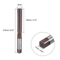 7/8″ Hand Reamer H8 Alloy Tool Steel 8 Flutes Straight Shank Cutter