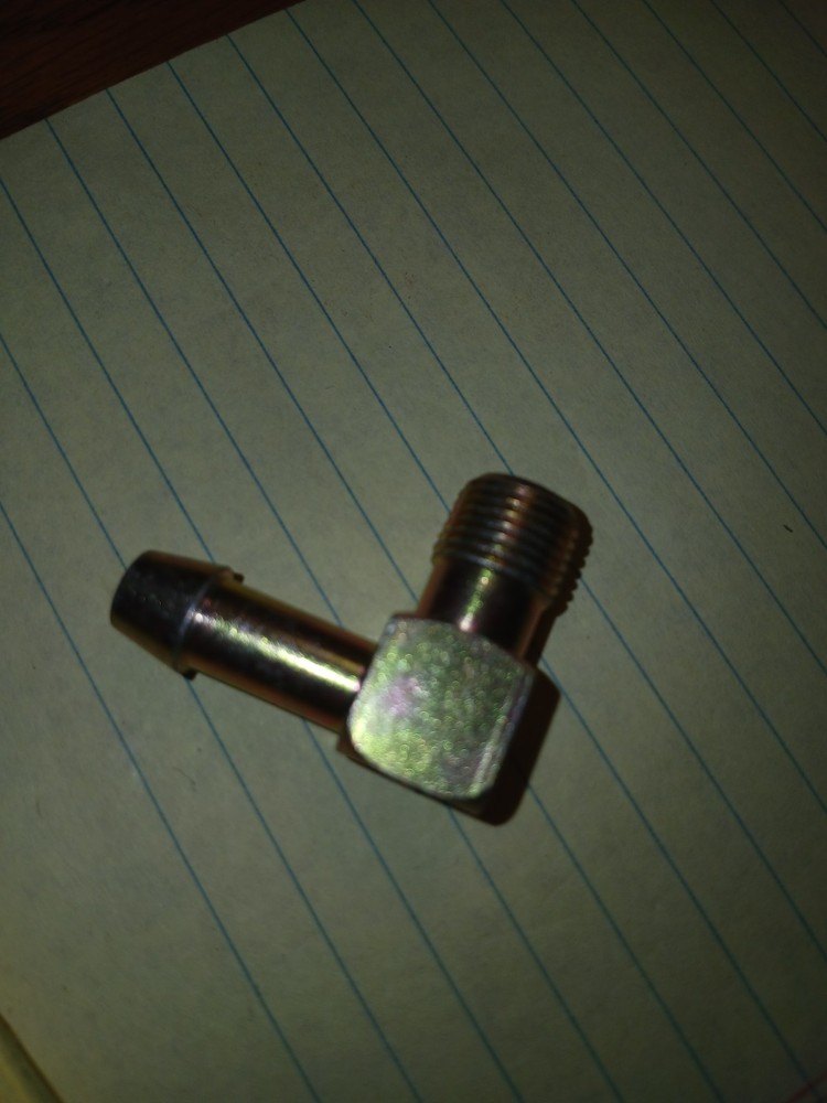 Brass Hose Barb Fittings – 90 Degree Elbow 1/4″ Barb to 1/8″ NPT Male 84314 M2