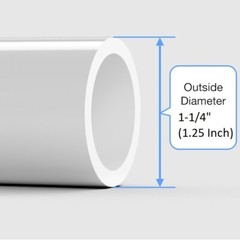 Round Dust Cap Cover ( 1-1/4″ ) Black Vinyl Tube Pipe Wood Plastic Soft Flexible