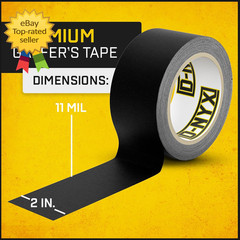 Gaffer Tape 2 Inch X 1 Pack Black Gaffing Tapes Heavy Duty No Residue