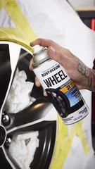 High Performance Wheel Paint Spray Matte Black Automotive Rim Finish 11 Oz