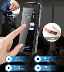64GB Digital Recorder with Voice Activation – 4552 Hours for Lectures & Meetings