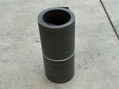 PVC Conveyor Belt–Solid Woven, 18″ x 12.5 ft | Black Industrial Belt – Sandbaggy