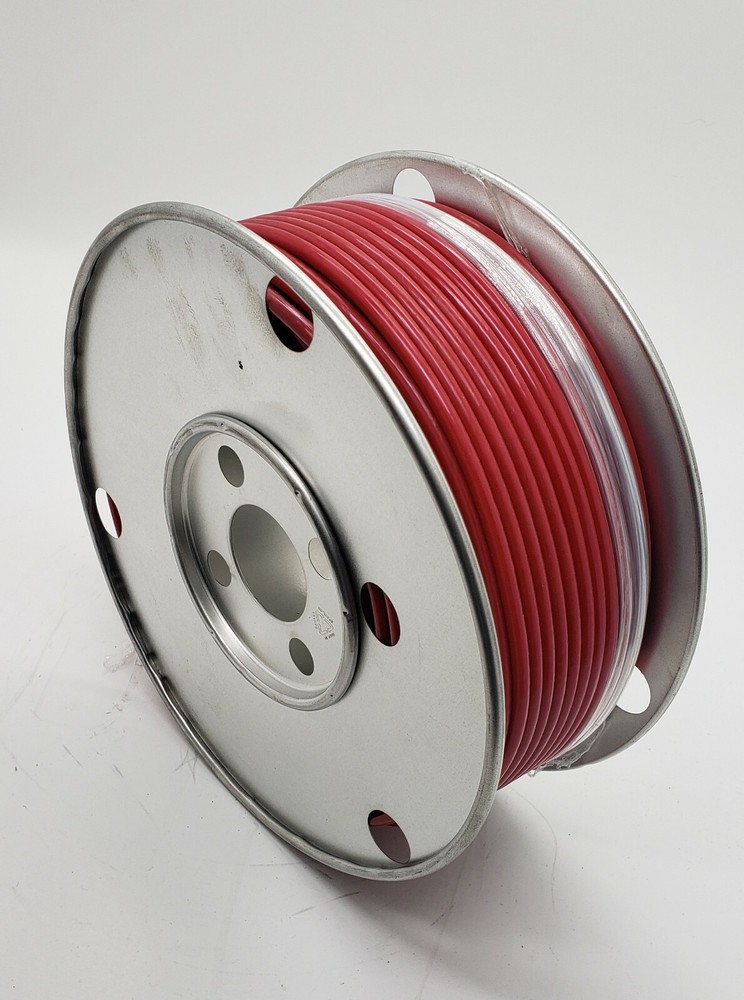 RED Vinyl Coated Wire Rope Cable, 1/8″- 3/16″, 7×7, 250 ft reel