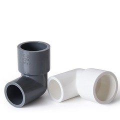 PVC 3Color Reducing Fitting 90° Elbow Reducer Connector Socket Coupling 20~110mm