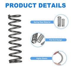 20Pcs Compression Spring 13mm OD 1.6mm Wire Size 45mm Free Length Silver Tone