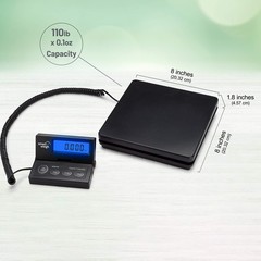 Smart Weigh Digital Postal Shipping Scale, 110lb/50kg to 0.1oz/2g Precision,