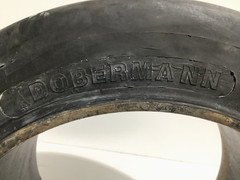 Dobermann 18x8x12.125 Forklift Tire Smooth Press-On Cushion 18x8x12-1/8