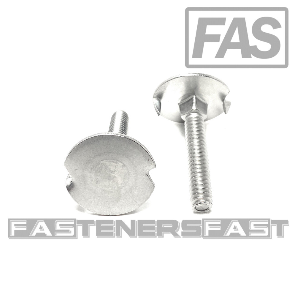 (10) 1/4-20×1-1/2 Stainless Steel Fanged Elevator Bolt Square Neck (15/16 Head)