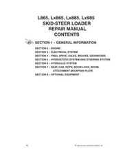 New Holland L865, Lx865,Lx885,Lx985 Skid Steer Loader Service Manual Repair Shop