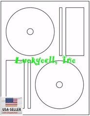 200 CD DVD Laser and Ink Jet Labels -Full Face Memorex Size! 100 Sheets!