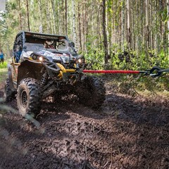 Recovery Strap (18,000lb.) 4FT with Winch Hook and D-Ring for ATV Mud Recovery