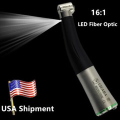 Dental Brushless Electric Motor &1:1 1:5 16:1 Fiber Optic Contra Angle Handpiece