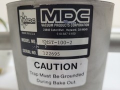 MDC KMST-100-2 Molecular Sieve Vacuum System Oil & Water Vapor Trap