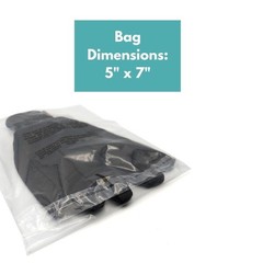 Clear Resealable Poly Bags 1.5 Mil With Suffocation Warning 5″ x 7″ 4000 Pieces