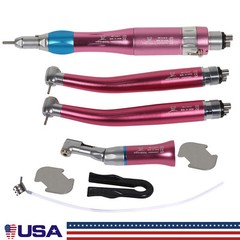 Dental High Low Speed Handpieces 4 Hole Air Turbine Kit NSK Pana Max Style Pink