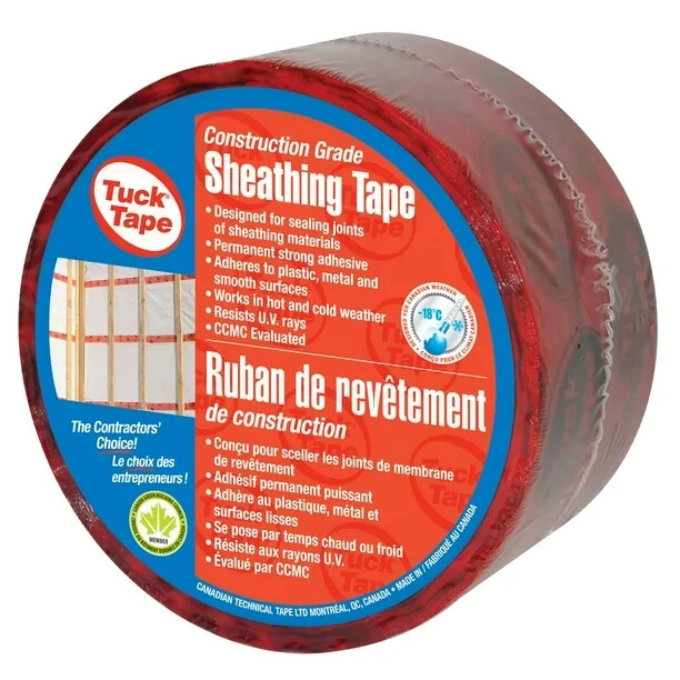 Tuck Tape Construction Sheathing Red Tape – FREE SHIPPING