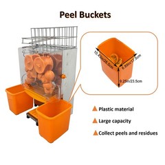 Commercial Orange Juicer Machine 110V Automatic Feeding Lemon Orange Squeezer US