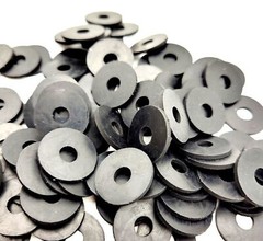 6mm ID Rubber Flat Washers 19mm OD x 1.6mm Thick Sealing Spacer 6 x 19 x 1.6mm