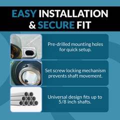 (2) UCP212-38 Solid Pillow Block Bearing 2-3/8″ Bore Self Aligning 2 Bolt