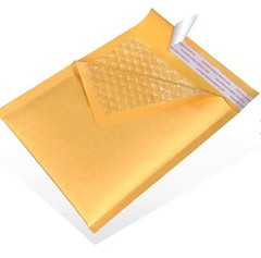 50 4×8 Kraft Paper Bubble Padded Envelopes Mailers