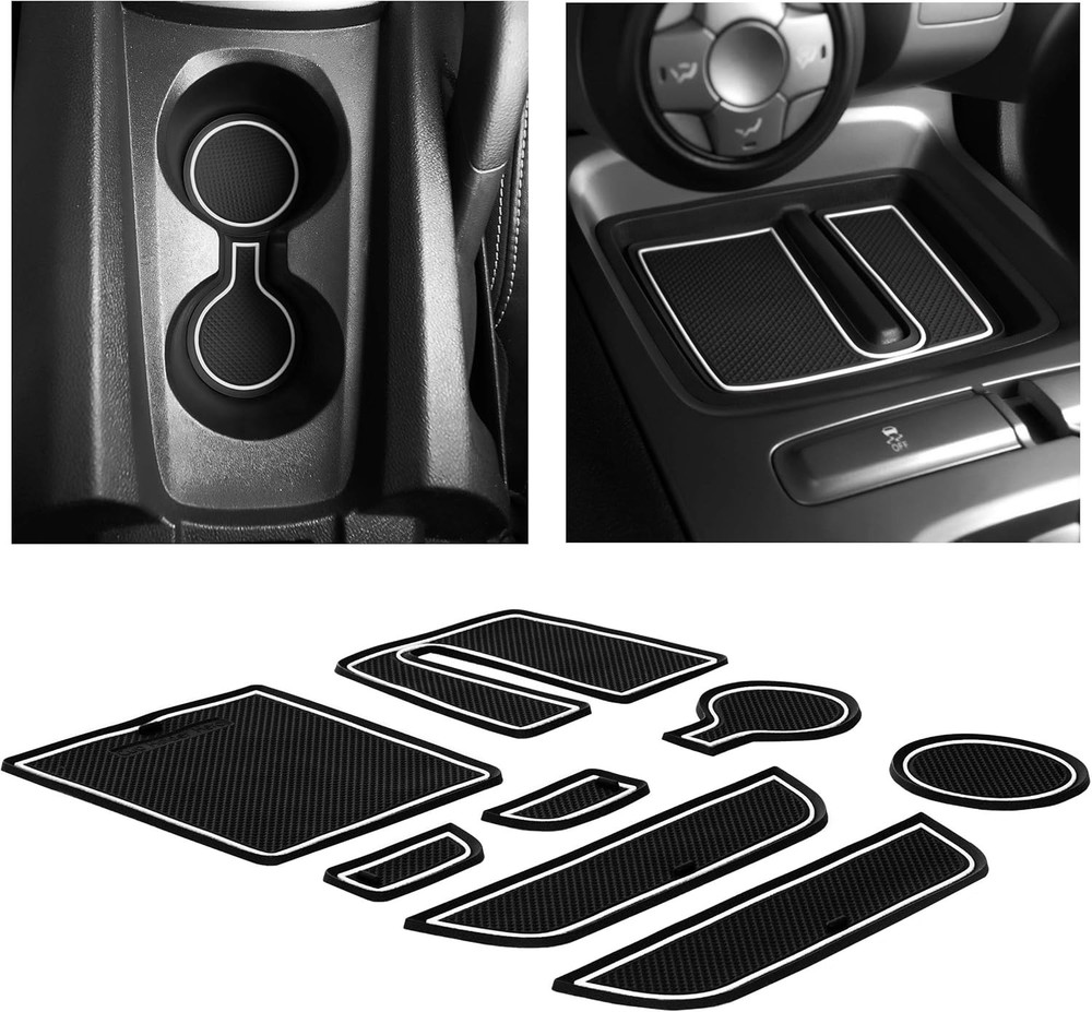 Chevy Camaro 2010-2015 Accessory Interior NonSlip Cup Holder Inserts Console 8Pc