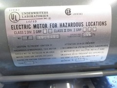 NEW DAYTON AC EXPLOSION PROOF INDUCTION MOTOR 1/3 HP, 1725 RPM, 1-PH 6K036J