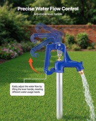 Reinforced Construction Yard Hydrant 3.22FT Stem 12in Depth Weatherproof
