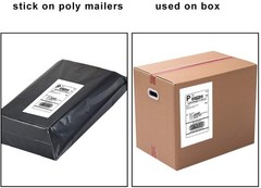 100-20000 | 8.5×5.5 Shipping Labels Half Sheet Self Adhesive 2 Per Sheet Blank