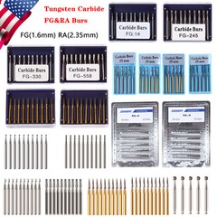 Dental Tungsten Carbide Bur FG RA CA HP Drills Burr For High/Low Speed Handpiece