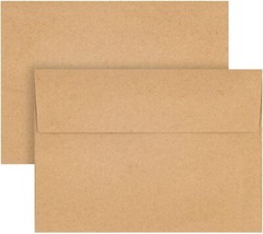 50 Pack Kraft Envelopes 4 X 6 Inch Brown Envelopes,A4 Envelopes, Card Envelopes,