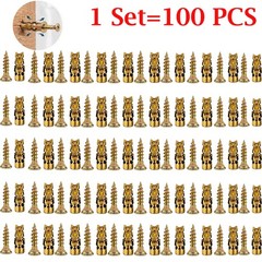 500 PCS Hinge Repair Screw & Expansion Anchor – 6×14mm Short Expansion Screw Set