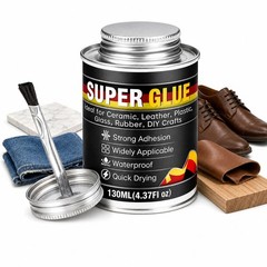 Super Glue, Super Glue All Purpose with Built-in Brush Applicator, 130ml Quic…