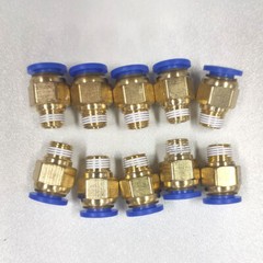 8mm or 5/16″ OD to 1/8″ NPT Male Straight Push In Connect Tube Fitting NEW**