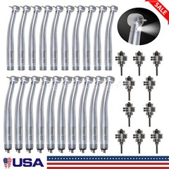 1-10X Dental LED Fiber Optic E-generator High Speed Handpiece Turbine 2/4H st