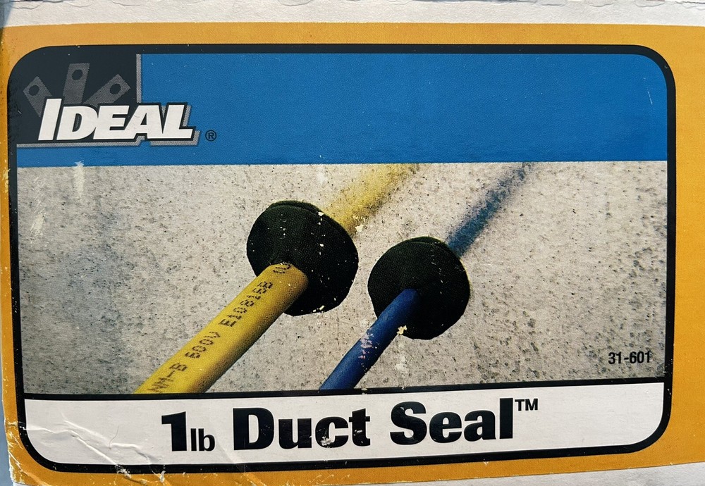 {#4 Pounds}~IDEAL Industries 31-601 Duct Seal 1 lb Dark Putty Gray 4 LBS Offered