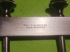 Vintage The L.S. Starrett Co. No.299 Steel Rule Attachment Clamp.works great